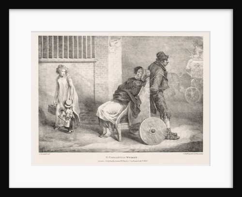 Various Subjects Drawn from Life and on Stone: A Paraleytic Woman, 1821 by Théodore Géricault