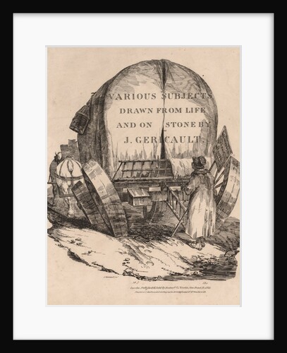 Various Subjects Drawn from Life and on Stone: A Wagon with Harnessed Horses, 1821 by Théodore Géricault