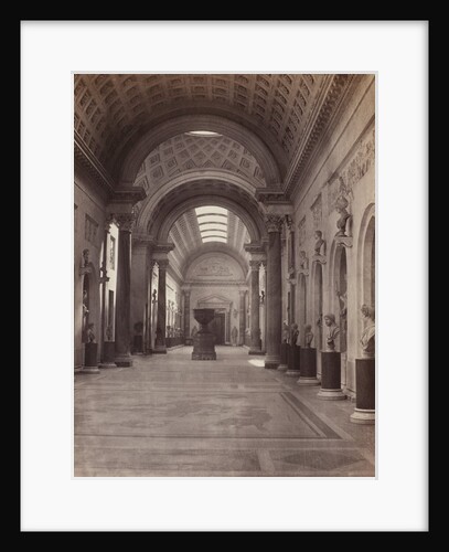 Vatican: Galerie Nuovo Braccio, c. 1860 by Charles Soulier