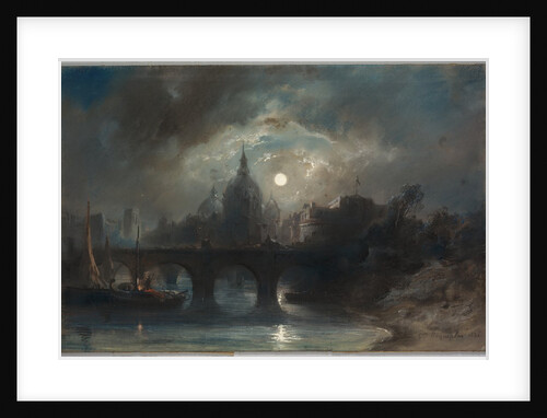 View of a City at Night, 1831 by Camille Roqueplan