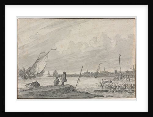 View of Alkmaar with Boats, 1600s by Unknown
