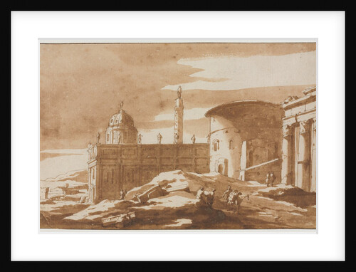 View of Ancient Buildings, second half 17th century by Jacob van der Ulft