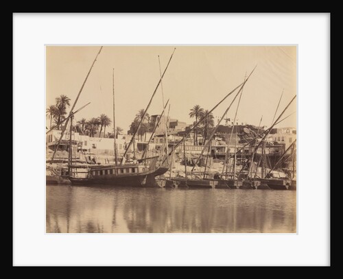 View of Aswan - Along the Nile, c. 1870s - 1880s by Antonio Beato