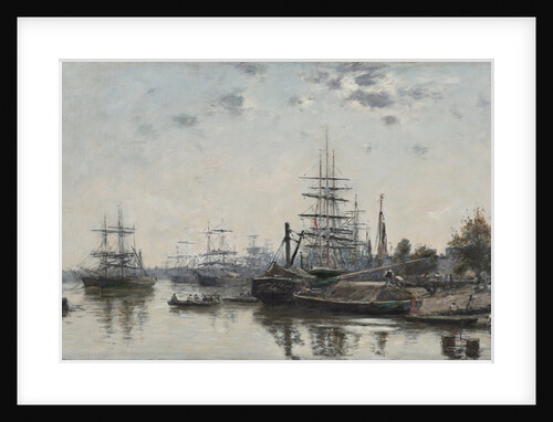 View of Bordeaux, from the Quai des Chartrons, 1874 by Eugène Boudin