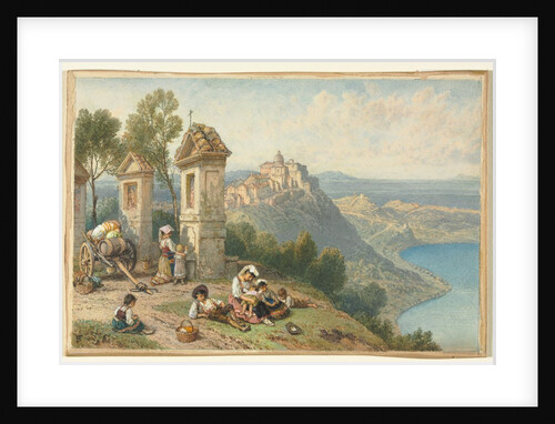View of Castel Gandolfo, c. 1870s by Myles Birket Foster
