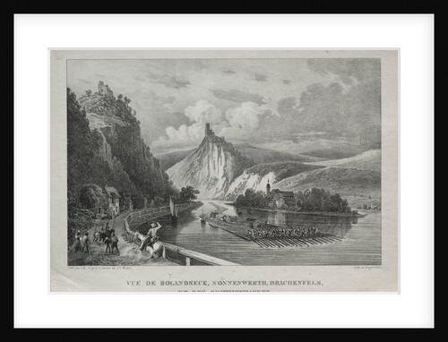 View of Rolandseck, Nonnenwerth, Drachenfels and Siebenbirge by Jules Jean-Baptiste de Joly