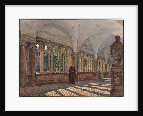 View of the Cloister of San Giovanni in Laterano, Rome, 1836 by Jakob Alt