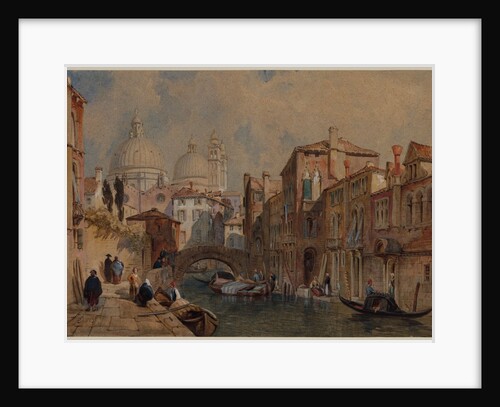 View of Venice: The Dome of Santa Maria della Salute?, 1853 by Frank Dillon