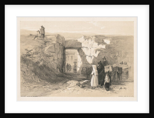 Views of Rome and Its Environs: Ancient Gate of Alatri, 1841 by Edward Lear