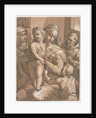 Virgin and Child with St. John, St. Catherine of Siena and St. Francis, 1585 by Andrea Andreani