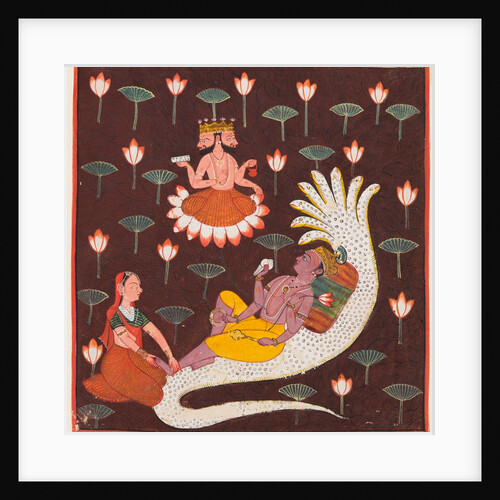 Vishnu on Ananta, the Endless Serpent, c. 1700 by Unknown
