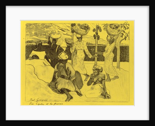 Volpini Suite: The Grasshoppers and the Ants, 1889 by Paul Gauguin