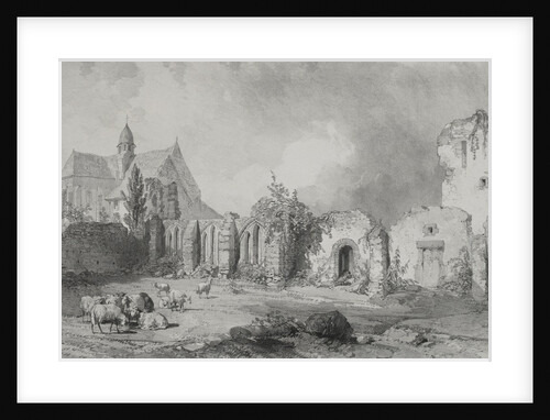 Voyages pittoresques et romantiques dans lancienne France. Bretagne: Abbaye de Relec by Eugène Cicéri