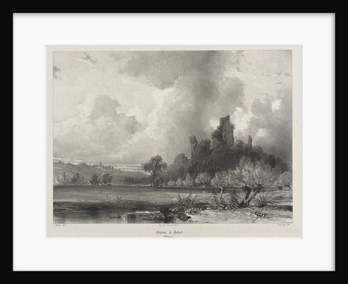 Voyages pittoresques et romantiques dans lancienne France. Bretagne: Chateau de Penhoet by Eugène Cicéri