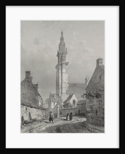 Voyages pittoresques et romantiques dans lancienne France. Bretagne: Eglise de Roscoff by Eugène Cicéri