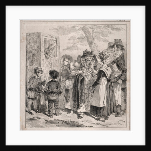 Voyez-vous ma Chère! cest la police qui fait jouer ces polichinels là, pour détourner…, 1840 by Clémente Pruche