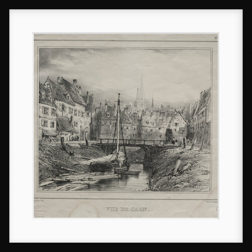 Vue de Caen, 1832 by Eugène Isabey