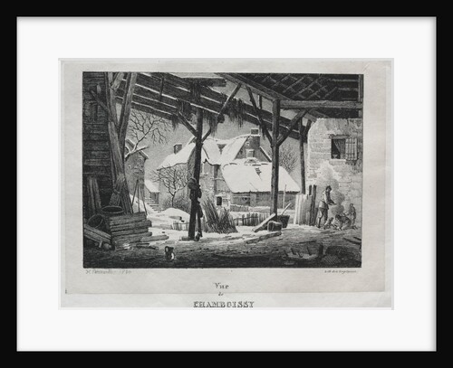 Vue de Chamboissy, 1820 by Godefroy Engelmann