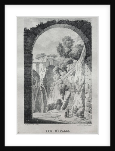 Vue dItalie, 1820 by Godefroy Engelmann