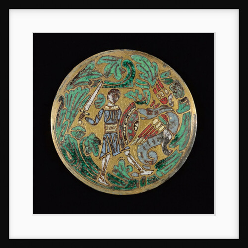 Warrior Fighting a Dragon, c. 1170-1180 by Unknown