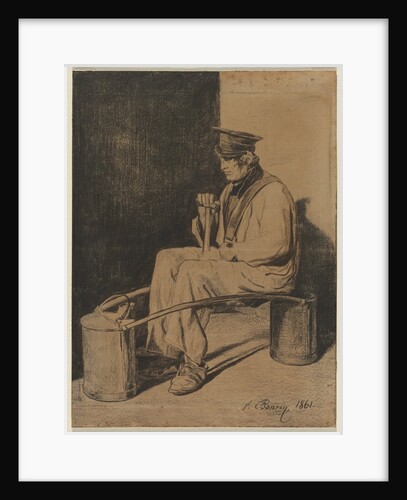Water Carrier Seated on His Yoke, 1861 by François Bonvin