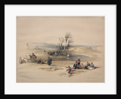 Wells of Moses, Wilderness of Tyh, 1839 by David Roberts