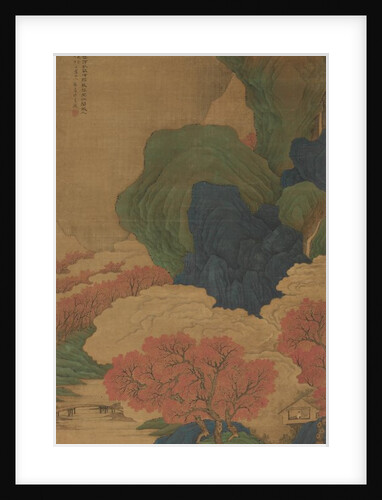 White Clouds and Red Trees, 1788 by Li Jian