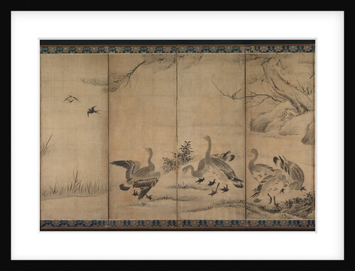 Wild Geese, late 1500s-early 1600s by Kano Sanraku