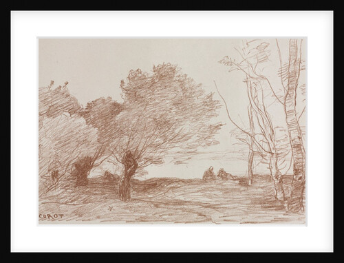 Willows and Poplars, 1871 by Jean Baptiste Camille Corot; Robaut