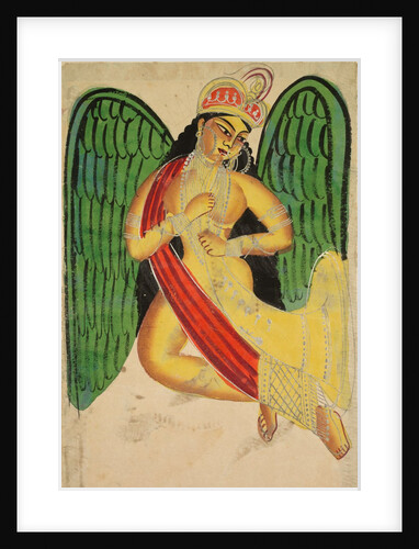 Winged Apsara with a Horn, 1800s by Unknown
