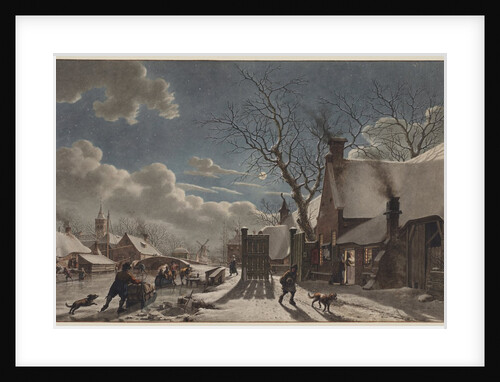 Winter Night in a Dutch Town, 1797 by Jacob Cats