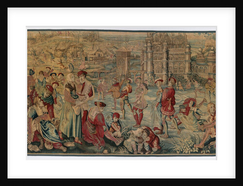 Winter: Skating Scene, late 1600s - early 1700s by Gobelins
