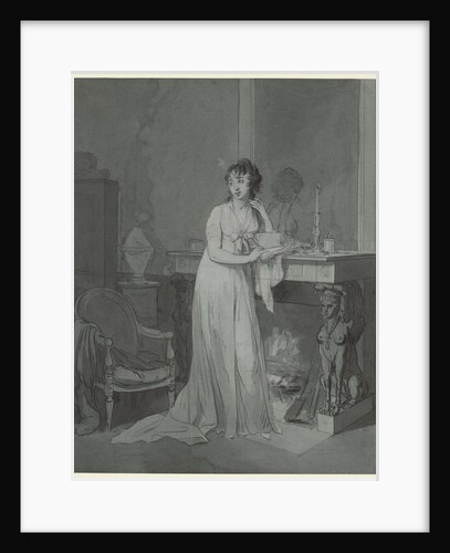 Woman in Front of a Fireplace, c. 1803 by Louis Léopold Boilly
