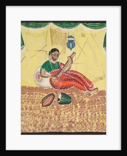 Woman Playing Music, 1800s by Unknown