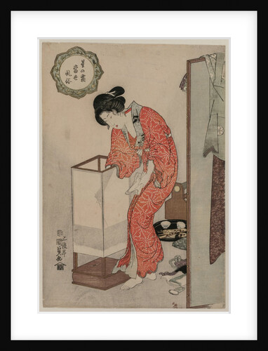 Woman Putting Out a Light, c. 1820 by Utagawa Kunisada