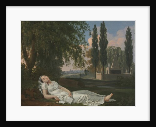 Woman Sleeping in a Landscape with a Letter, c. 1800 by Bernard Gaillot