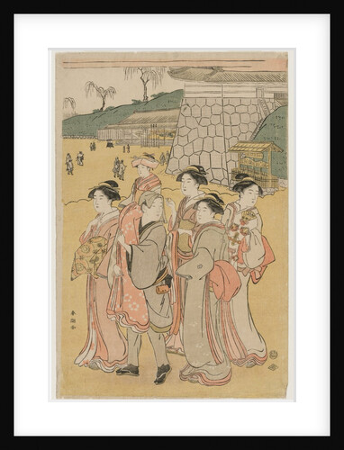 Women Accompanying a Girl to a Shrine, early 1790s by Katsukawa Shuncho