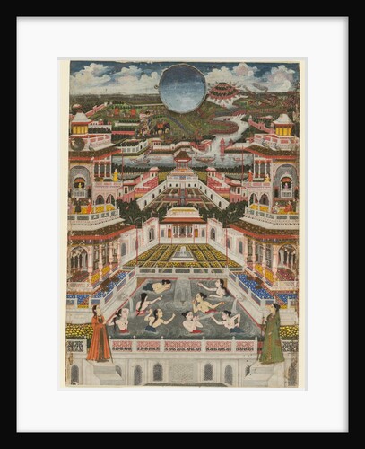 Women bathing before an architectural panorama, c. 1765 by Fayzullah