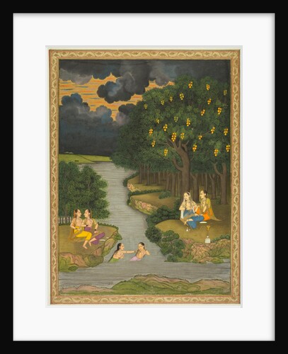 Women Enjoying the River at the Forest?s Edge, c. 1765 by Hunhar II (style of)