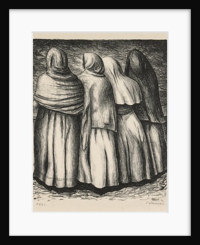 Women in Profile, 1945 by Luis Arenal