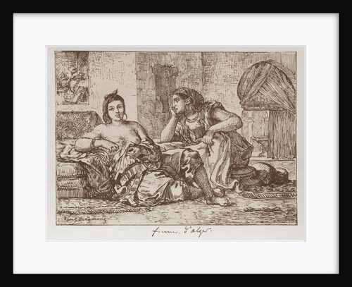 Women of Algiers, 1833 by Eugène Delacroix; Bertauts