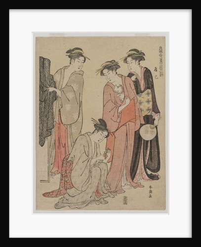 Women of the Tatsumi District, c. mid 1780s by Katsukawa Shuncho