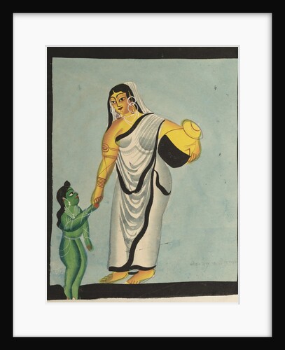 Yasoda Taking the Infant Krishna for a Walk, 1800s by Unknown