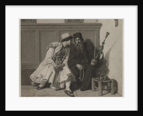 Young Greek Man in Conversation with a Priest, second half 19th century by Alexandre Bida