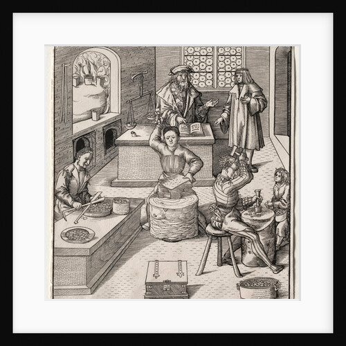 Young Maximilian in the Mint by Leonhard Beck