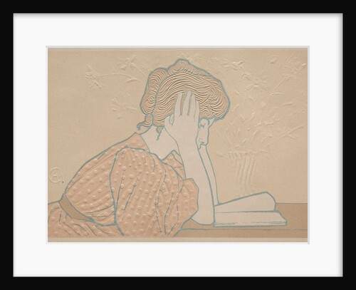 Young Woman Reading, 1896 by Alexandre-Louis-Marie Charpentier