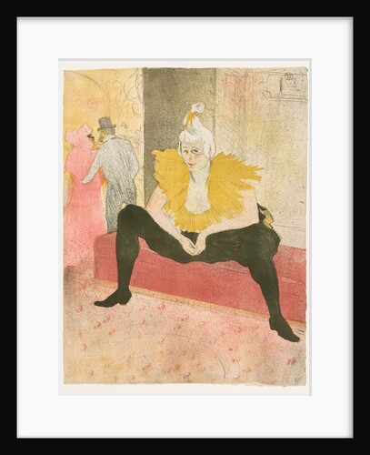 Elles: The Seated Clown, Mlle Cha-u-Ka-o, 1896 by Henri de Toulouse-Lautrec