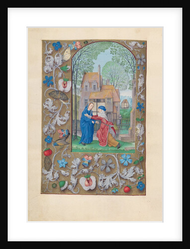 Hours of Queen Isabella the Catholic, Queen of Spain: Fol. 115v, Visitation, c. 1500 by Master of the First Prayerbook of Maximillian