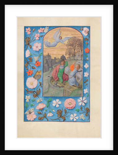 Hours of Queen Isabella the Catholic, Queen of Spain: Fol. 131v, Annunciation…, c. 1500 by Master of the First Prayerbook of Maximillian