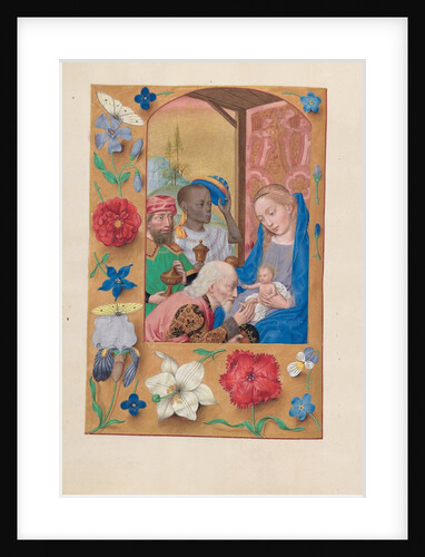 Hours of Queen Isabella the Catholic, Queen of Spain: Fol. 136v, Adoration of the Magi, c. 1500 by Master of the First Prayerbook of Maximillian